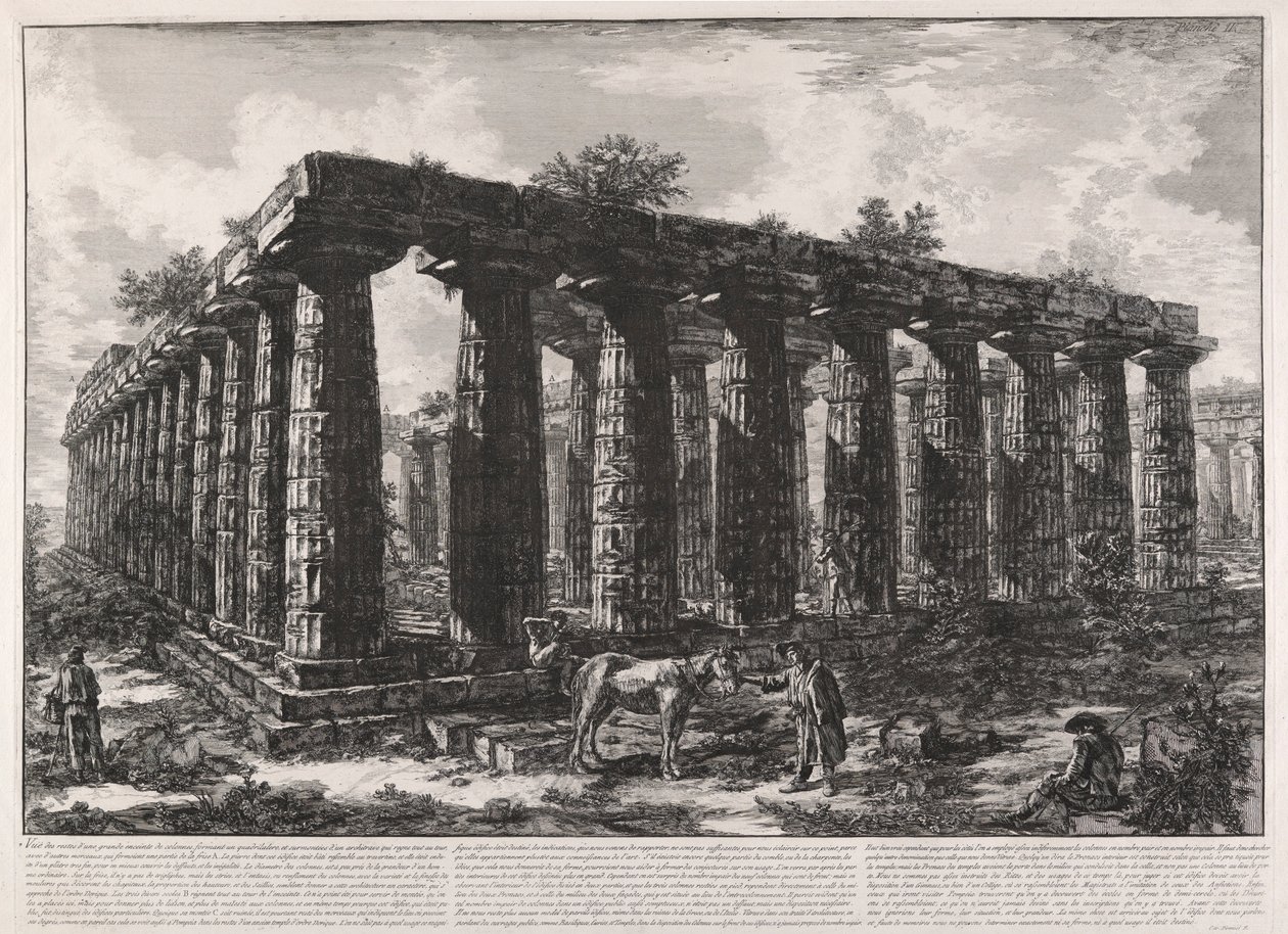 Utsikt over restene av av Giovanni Battista Piranesi
