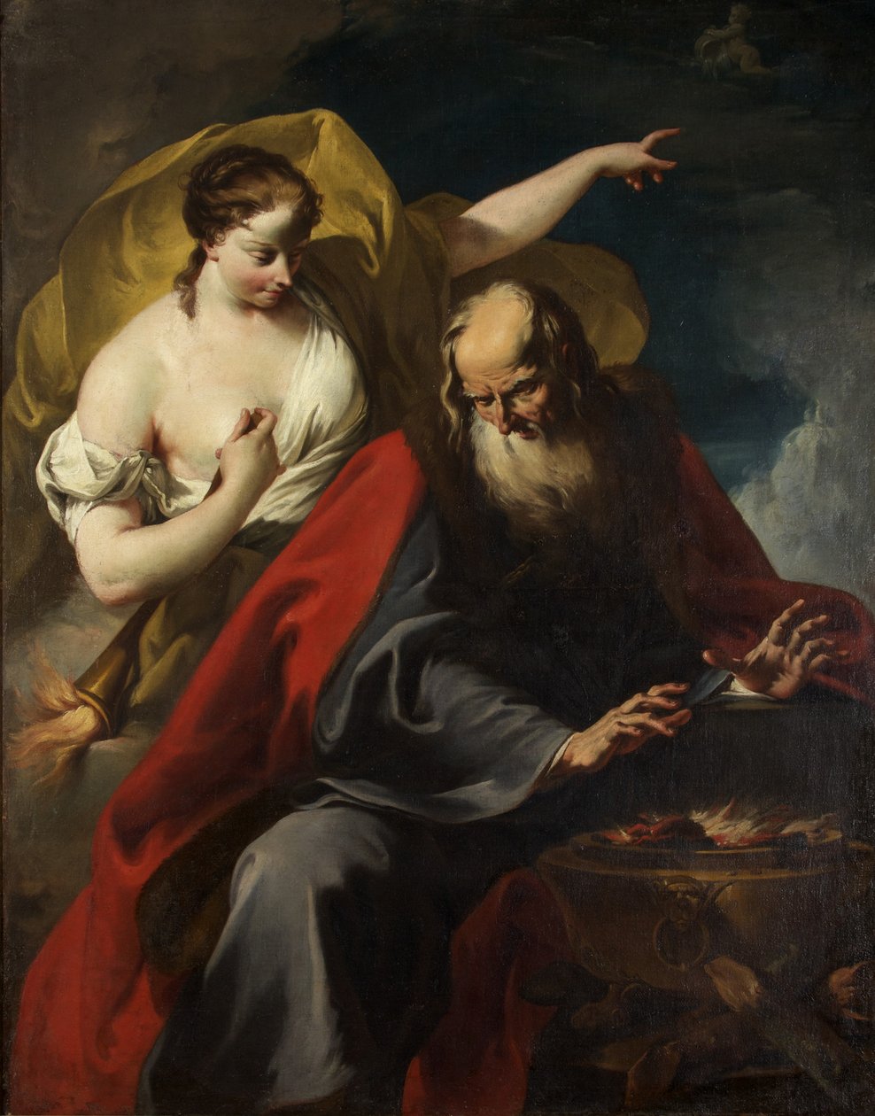 Allegory of Winter and Summer, ca. 1720 (olje på lerret) av Giovanni Battista Pittoni