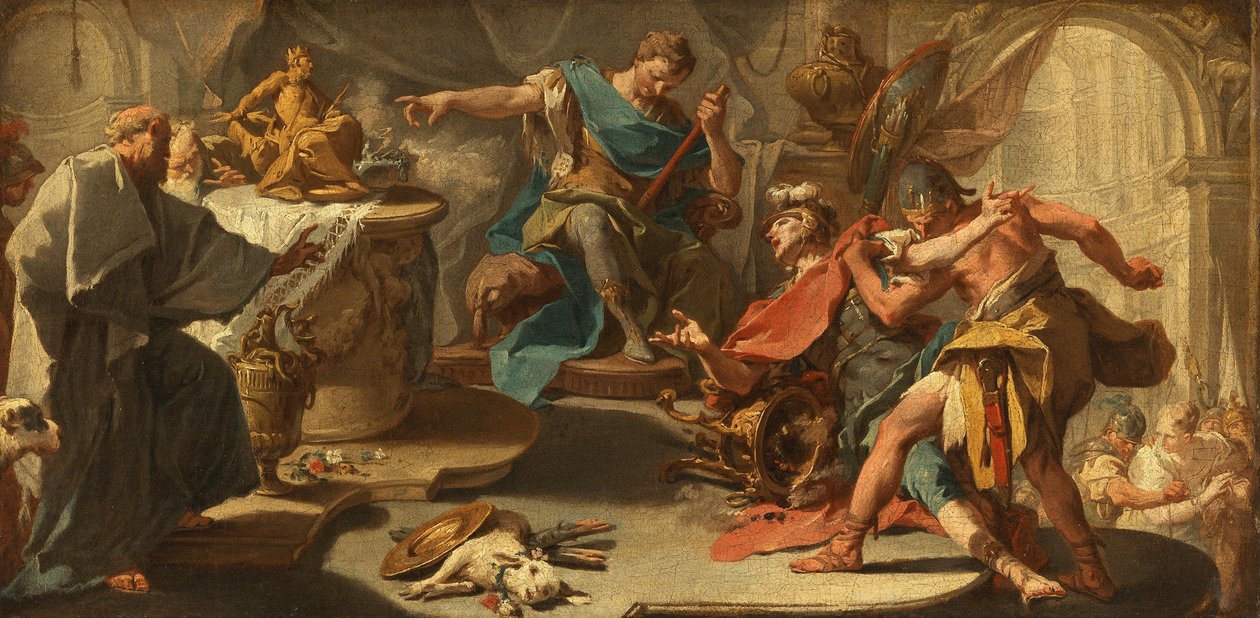 Sankt Eustachius nekter avgudsdyrkelse av Giovanni Battista Pittoni