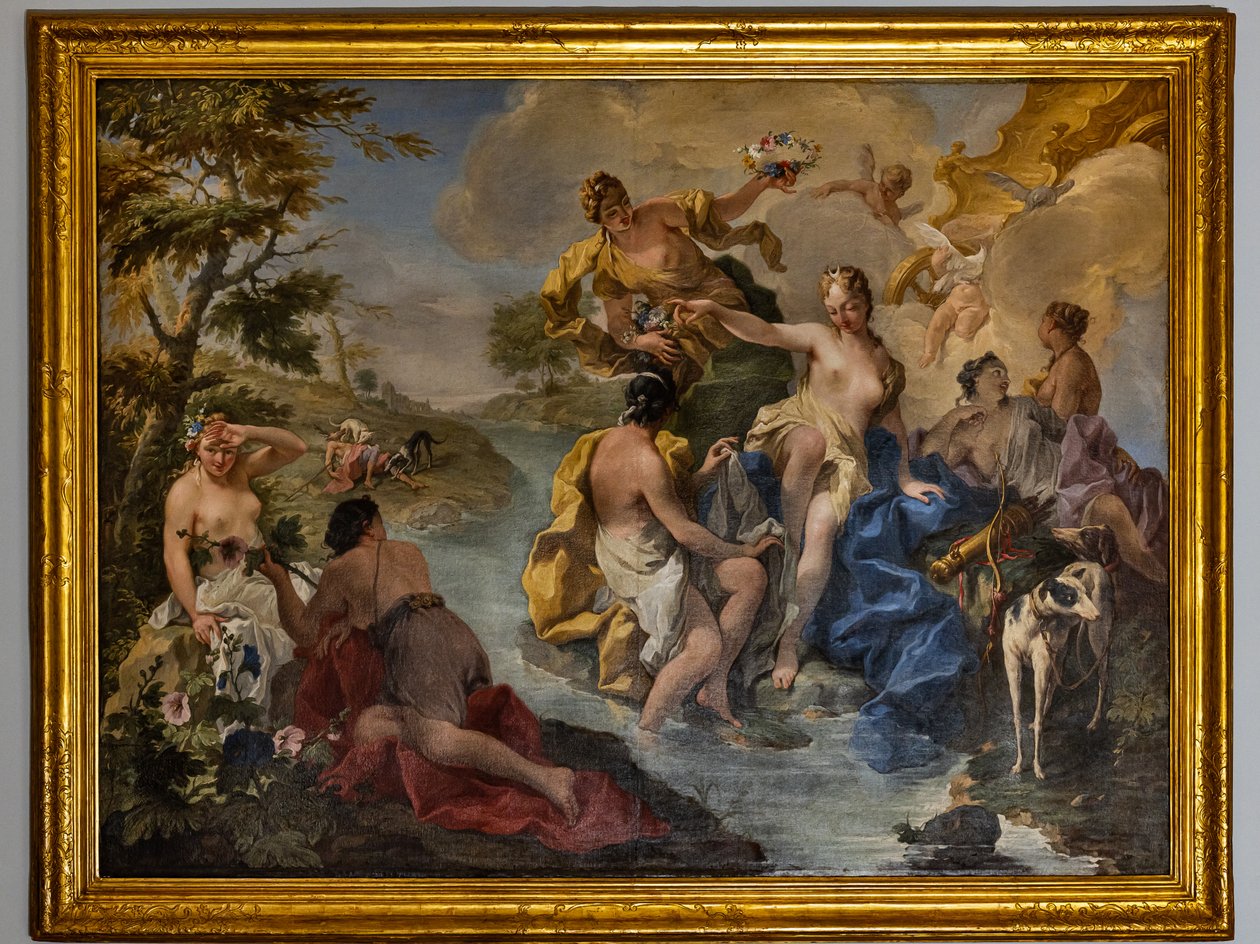 Diana og nymfene av Giovanni Battista Pittoni