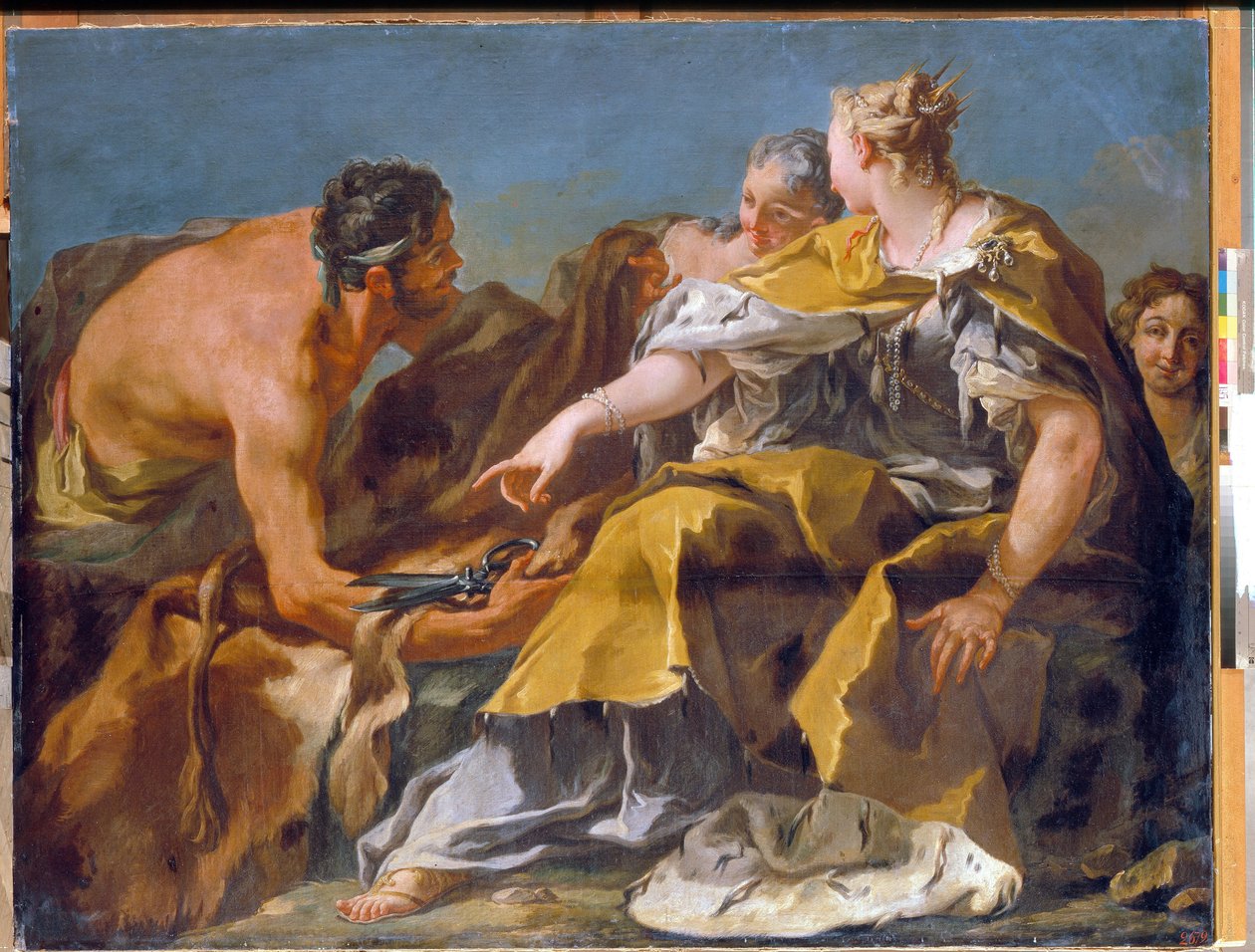 Dido-bygningen Kartago, olje på lerret av Giovan Battista Pittoni - State Hermitage, St. Petersburg av Giovanni Battista Pittoni