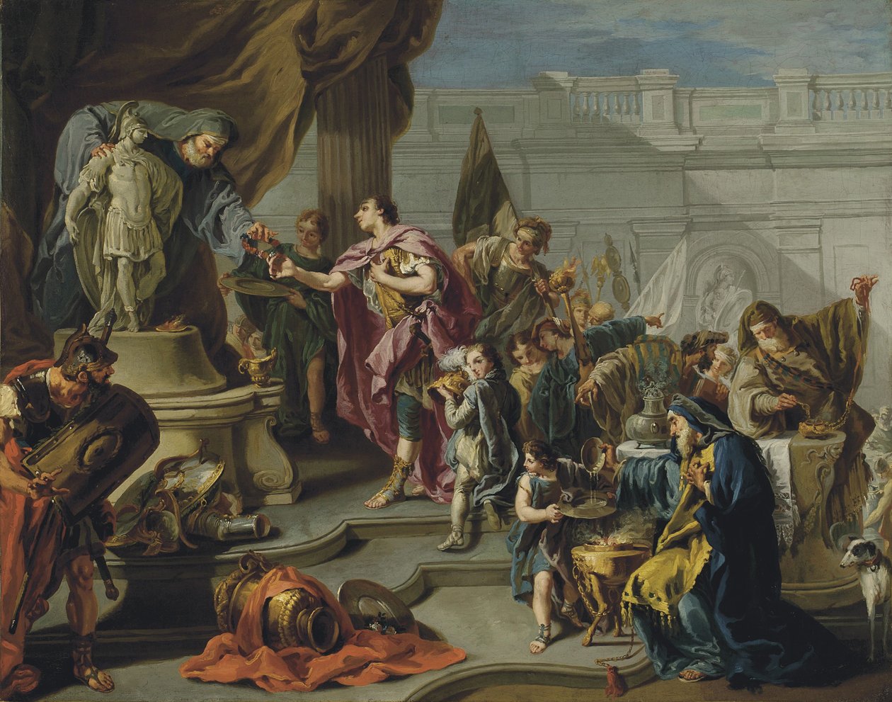 Scipio hyller Mars av Giovanni Battista Pittoni