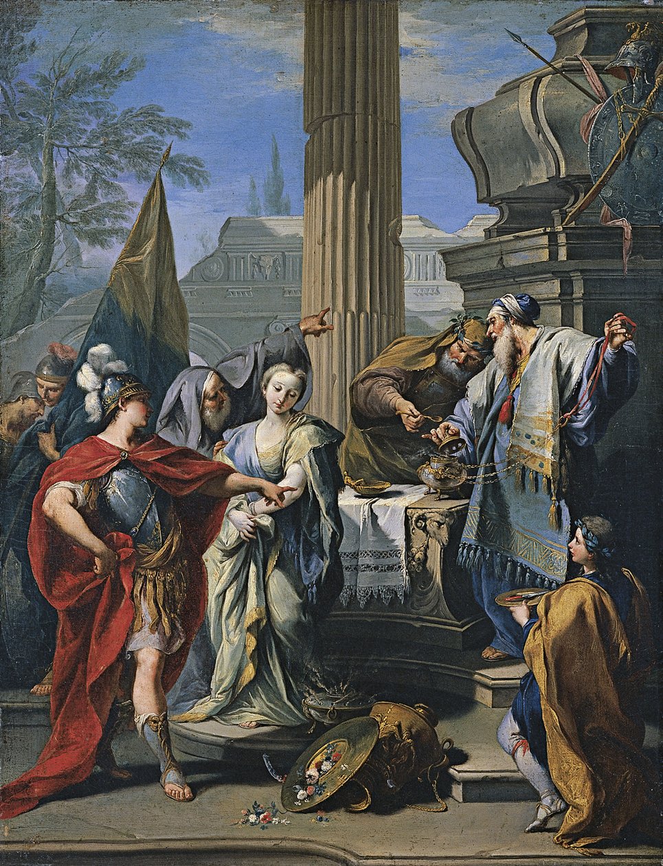 Offeret til Polyxena av Giovanni Battista Pittoni