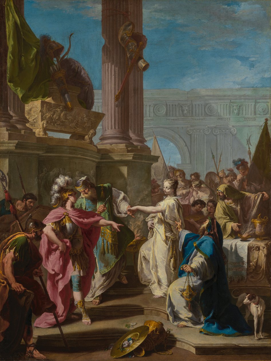 The Sacrifice of Polyxena, ca. 1733-34 (olje på lerret) av Giovanni Battista Pittoni