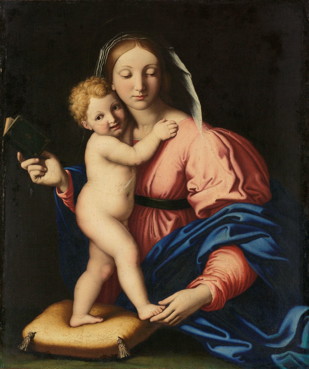 Jomfru og barn av Giovanni Battista Salvi (workshop of)