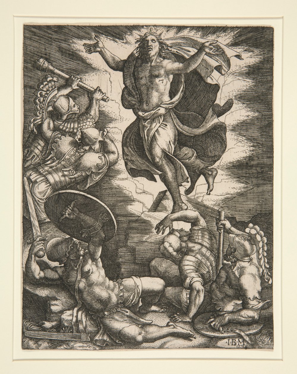 Oppstandelsen av Giovanni Battista Scultori