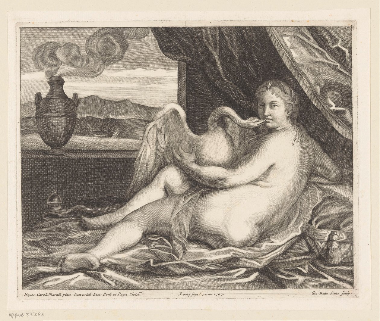 Leda og svanen av Giovanni Battista Sintes