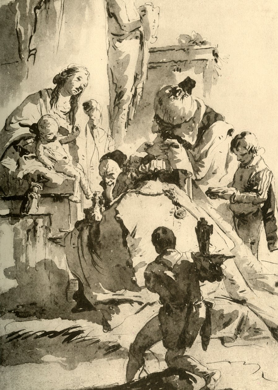Adoration of the Magi, c1745, 1928 av Giovanni Battista Tiepolo