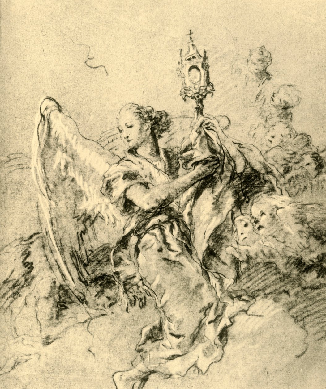 Engel med Monstrans, 1767-1769, 1928 av Giovanni Battista Tiepolo