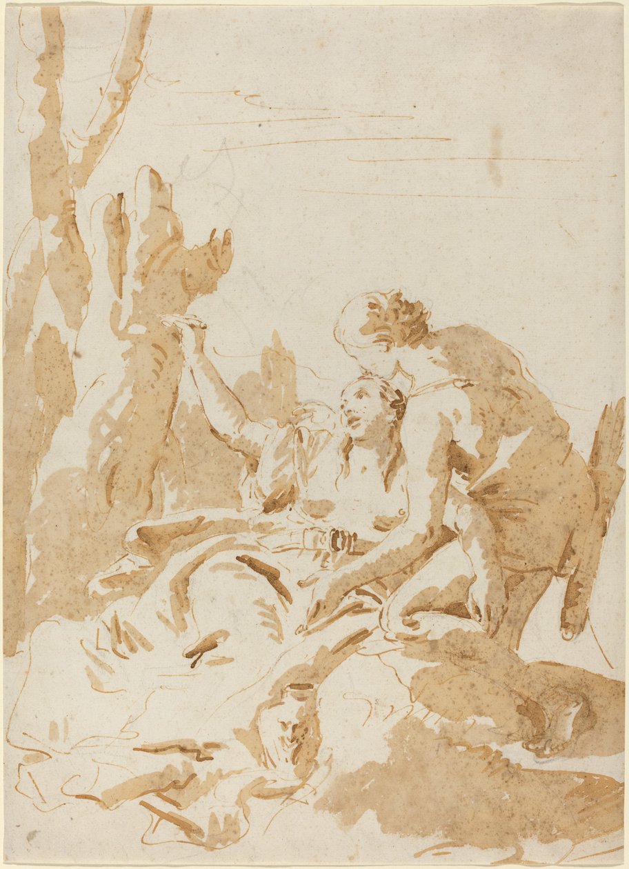 Angelica og Medoro av Giovanni Battista Tiepolo