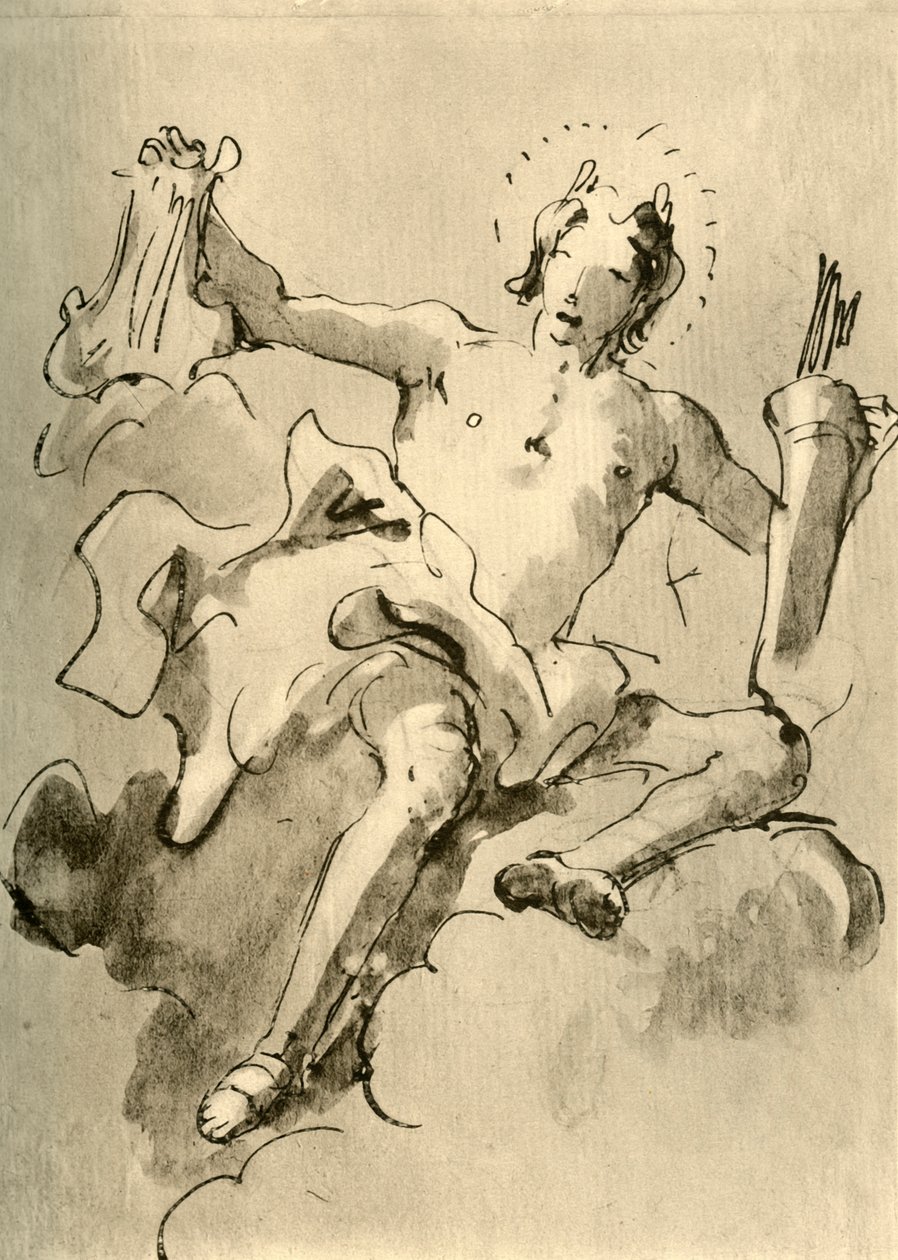 Apollo, c1757, 1928 av Giovanni Battista Tiepolo