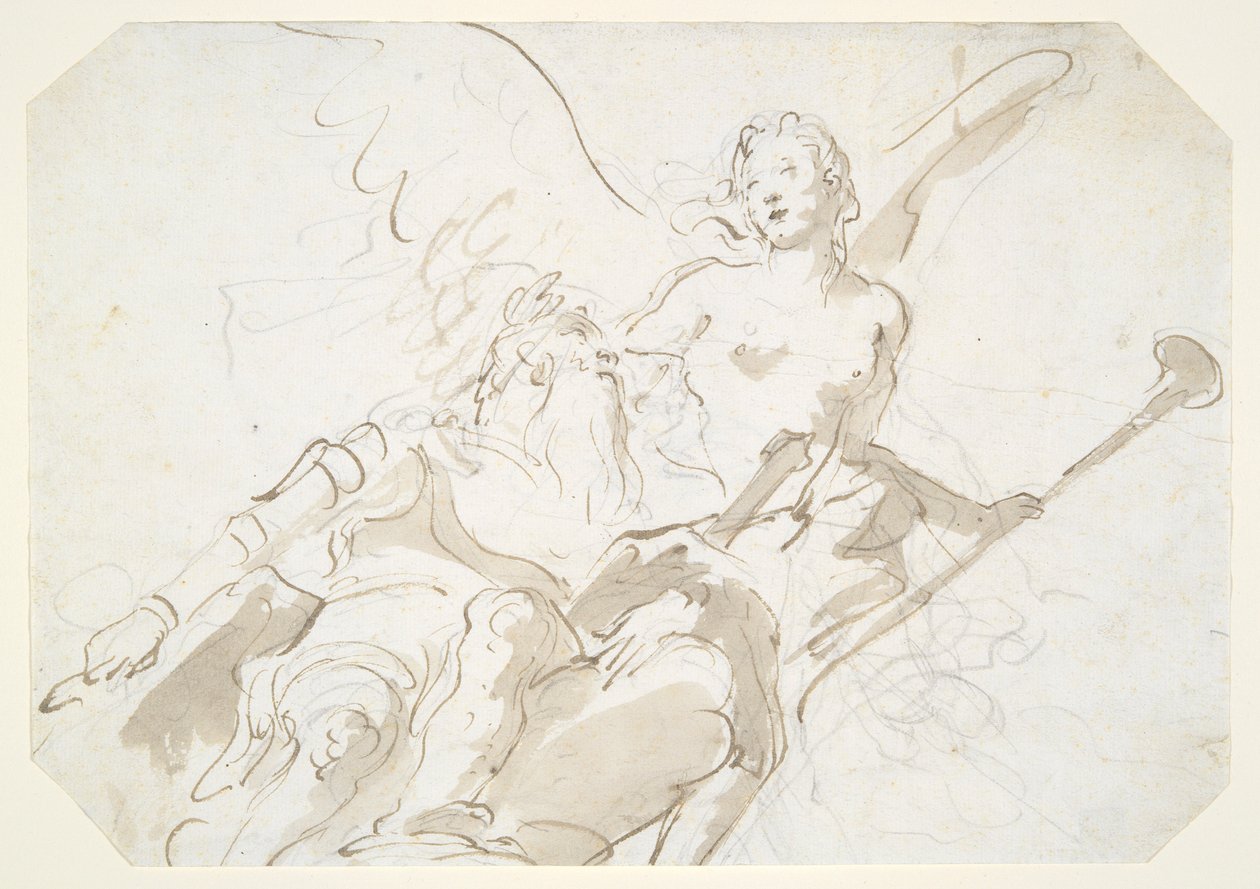 Apotheosis of an Aged Warrior, for et tak i Ca av Giovanni Battista Tiepolo