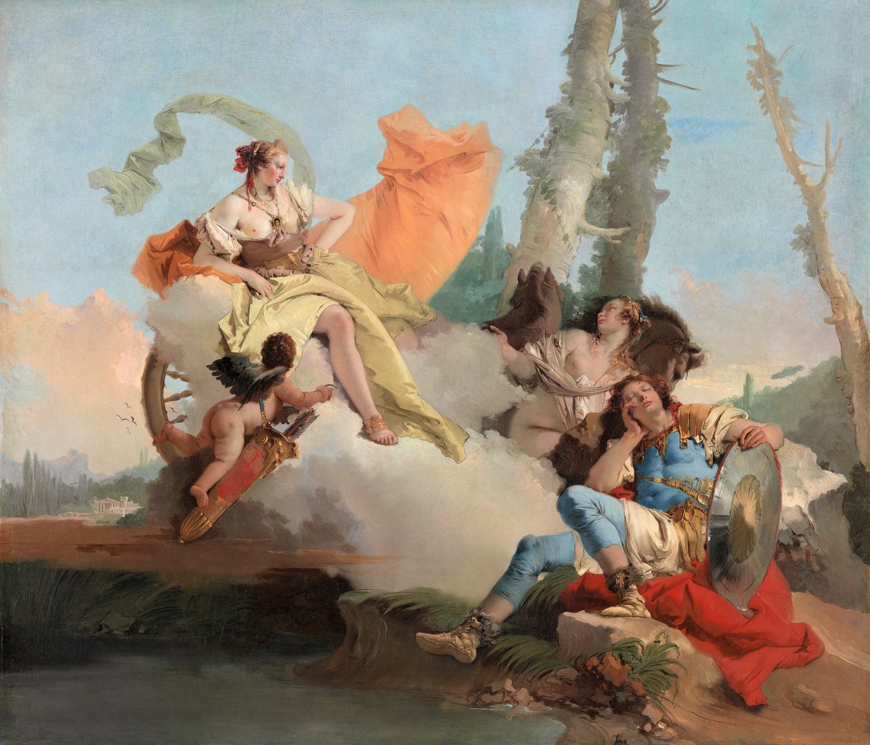 Armida møter den sovende Rinaldo, 174245. av Giovanni Battista Tiepolo