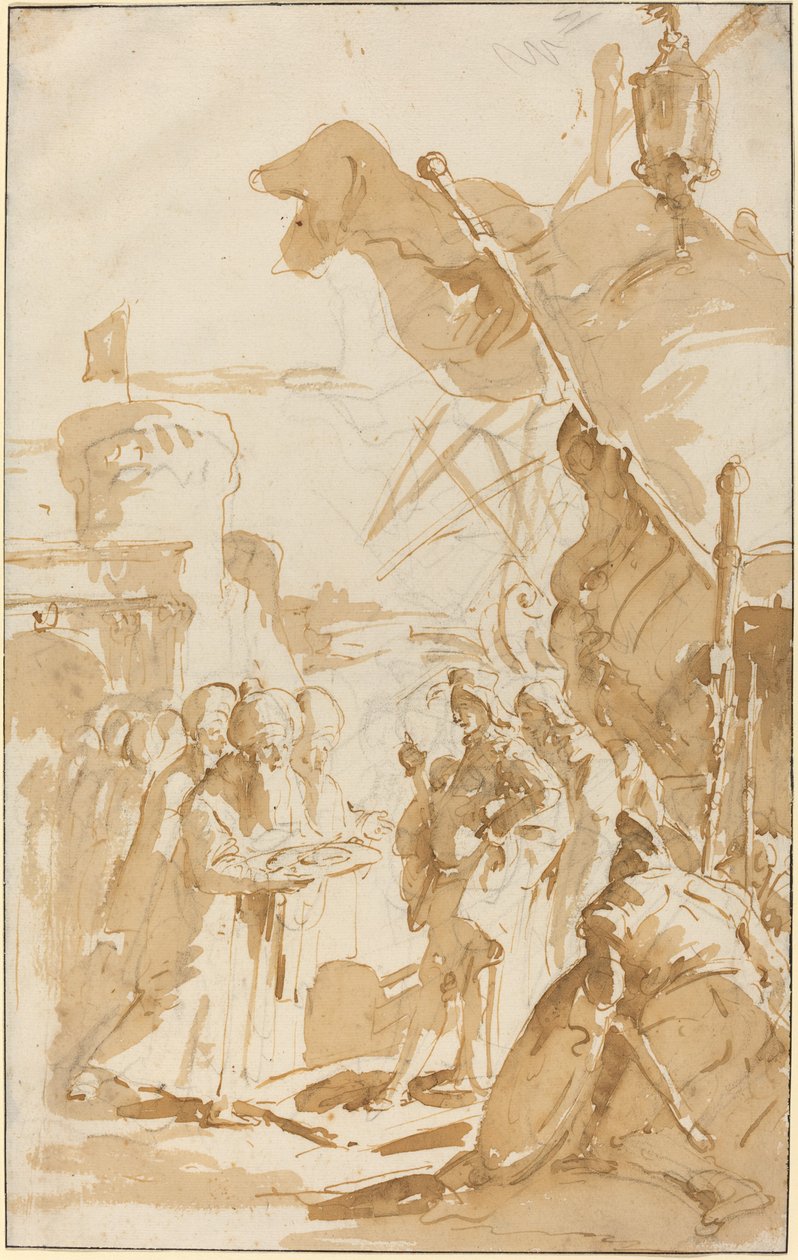 Kapitulasjon av en by av Giovanni Battista Tiepolo
