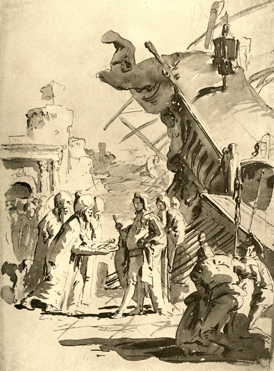 Capitulation of a Town, midten av 1700-tallet, 1928 av Giovanni Battista Tiepolo
