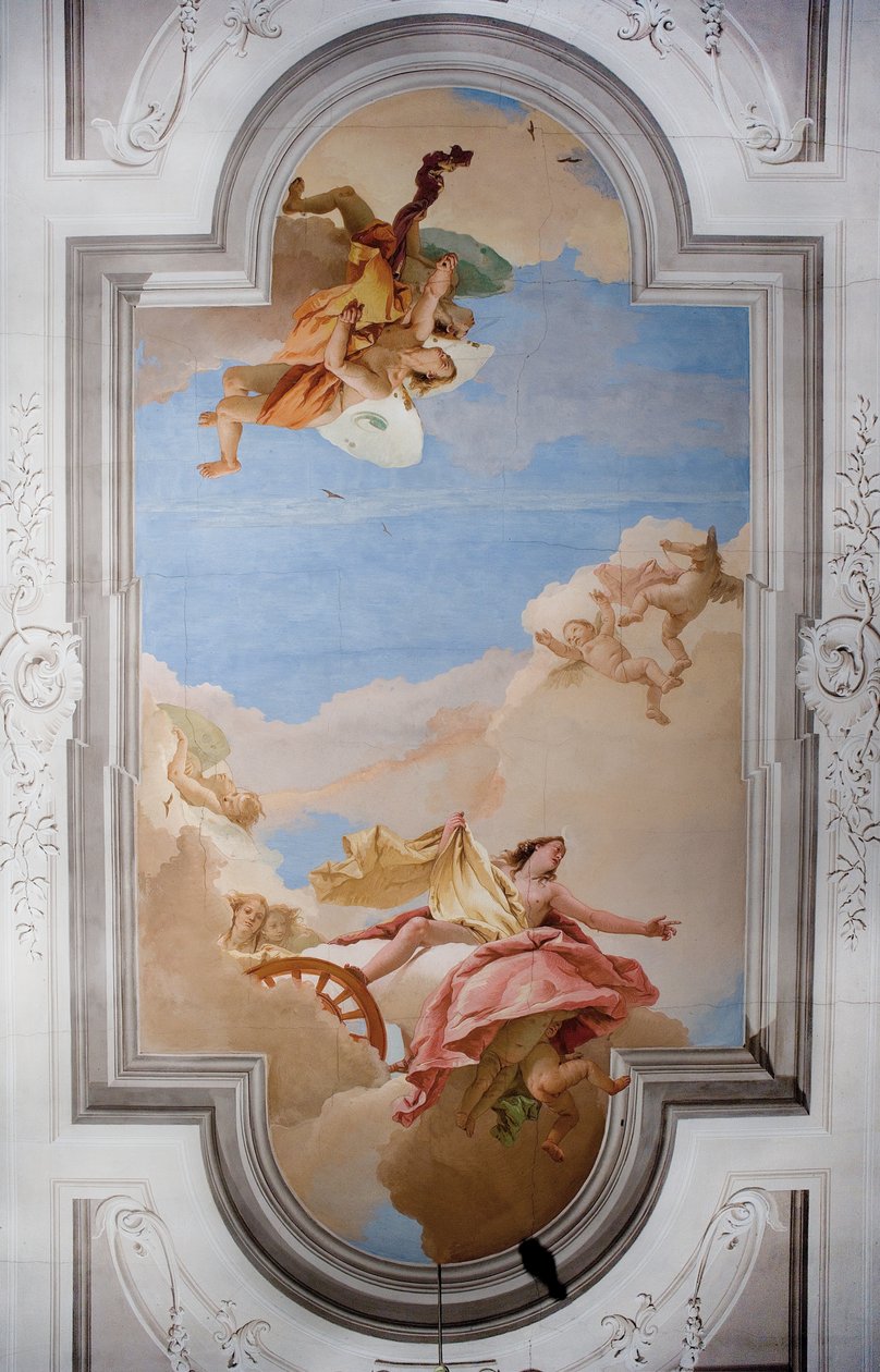 Taket i inngangshallen i Palazzina, 1757 av Giovanni Battista Tiepolo