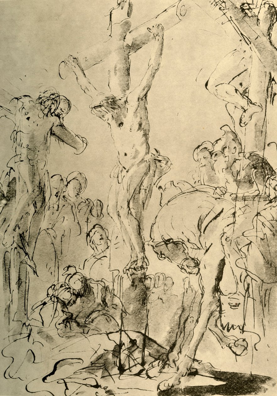 Korsfestelse, midten av 1700-tallet, 1928 av Giovanni Battista Tiepolo