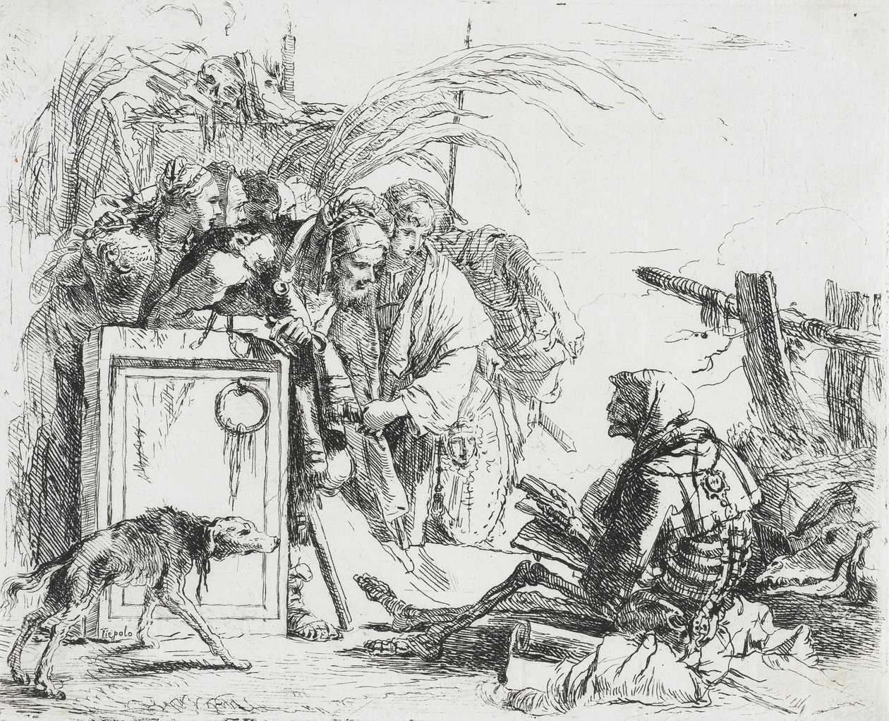 Døden holder audiens av Giovanni Battista Tiepolo