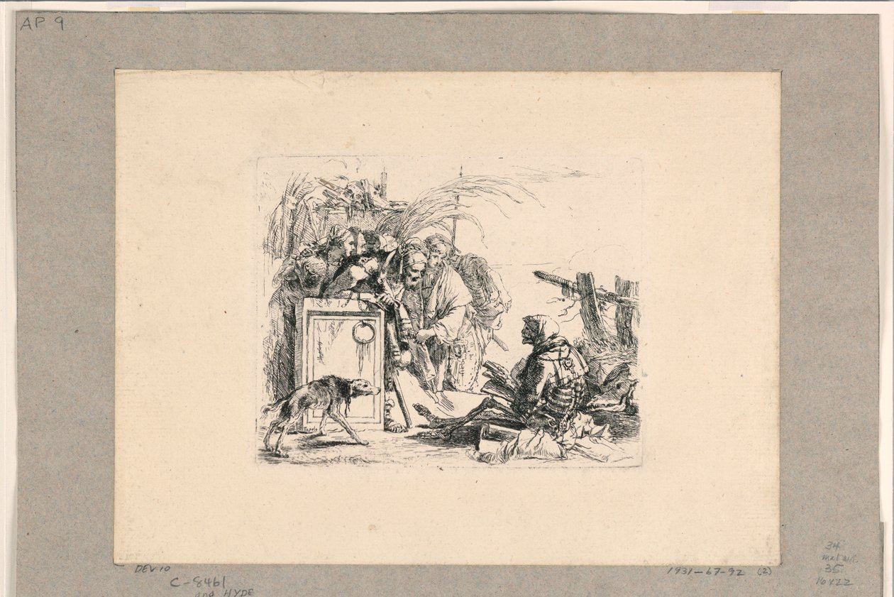 Death Giving Audience, fra Vari Capricci av Giovanni Battista Tiepolo