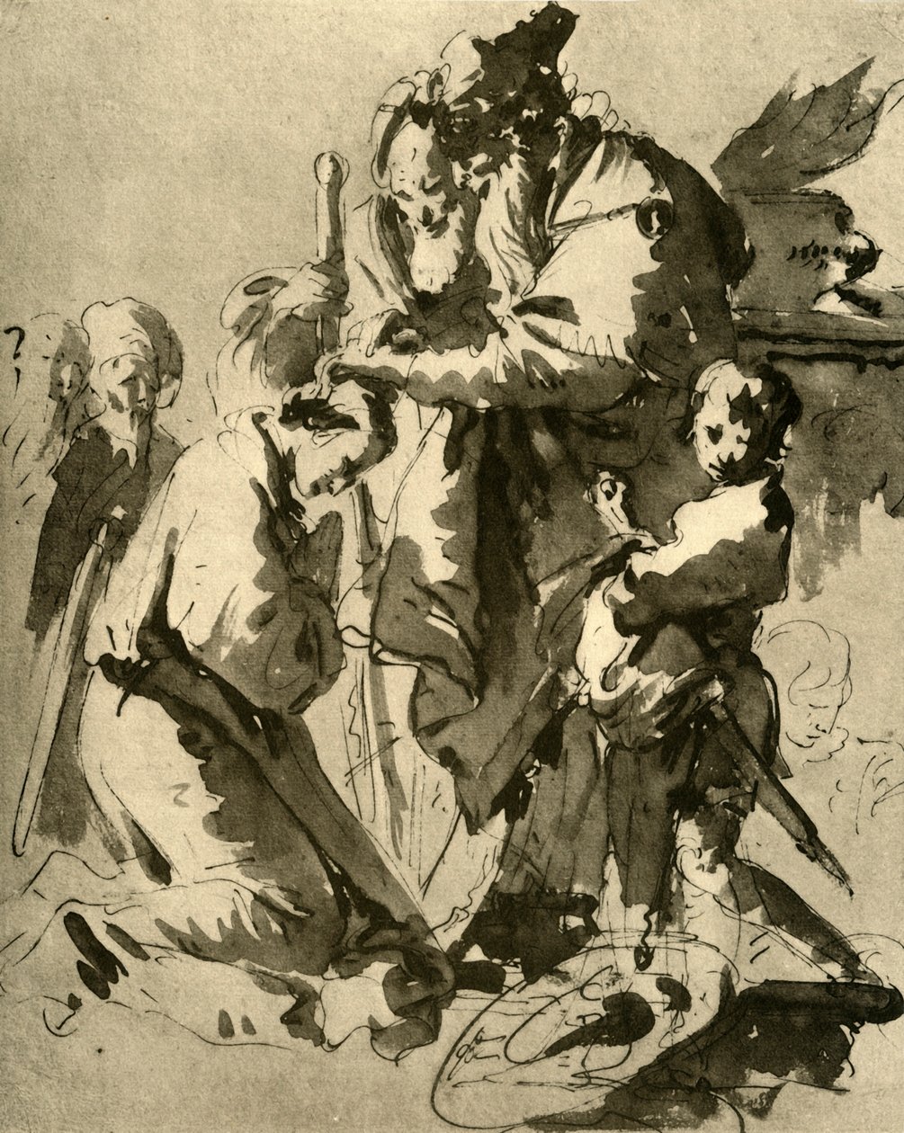 Dedikasjon av en ung soldat, 1735-1740, 1928 av Giovanni Battista Tiepolo