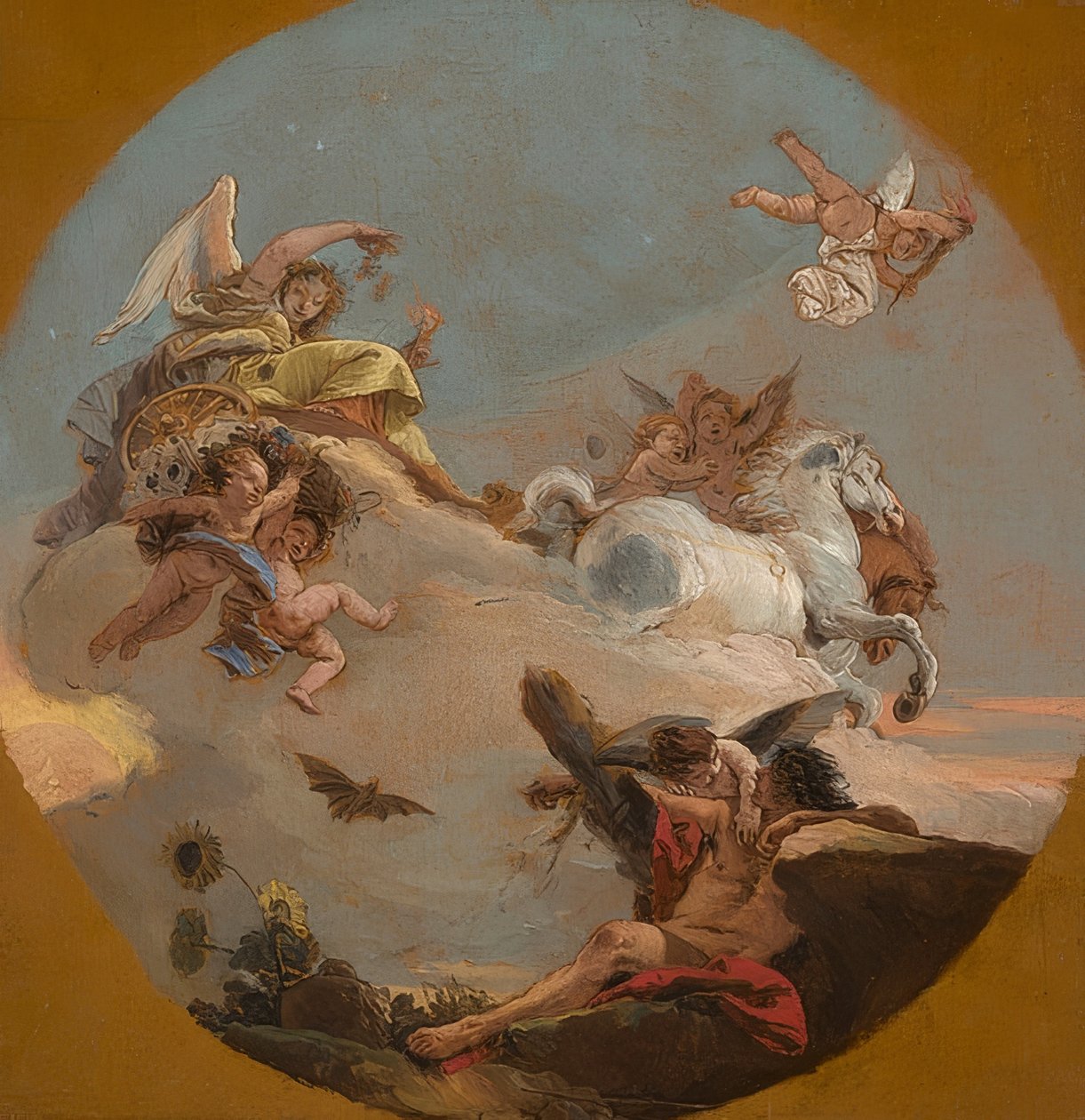 Auroraens vogn. Rundt 1734 av Giovanni Battista Tiepolo