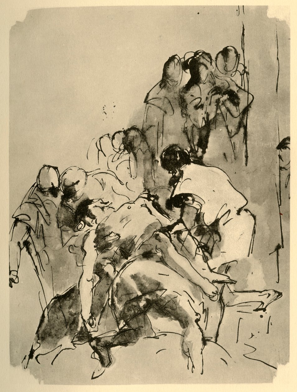 Nedstigning fra korset, midten av 1700-tallet, 1928 av Giovanni Battista Tiepolo