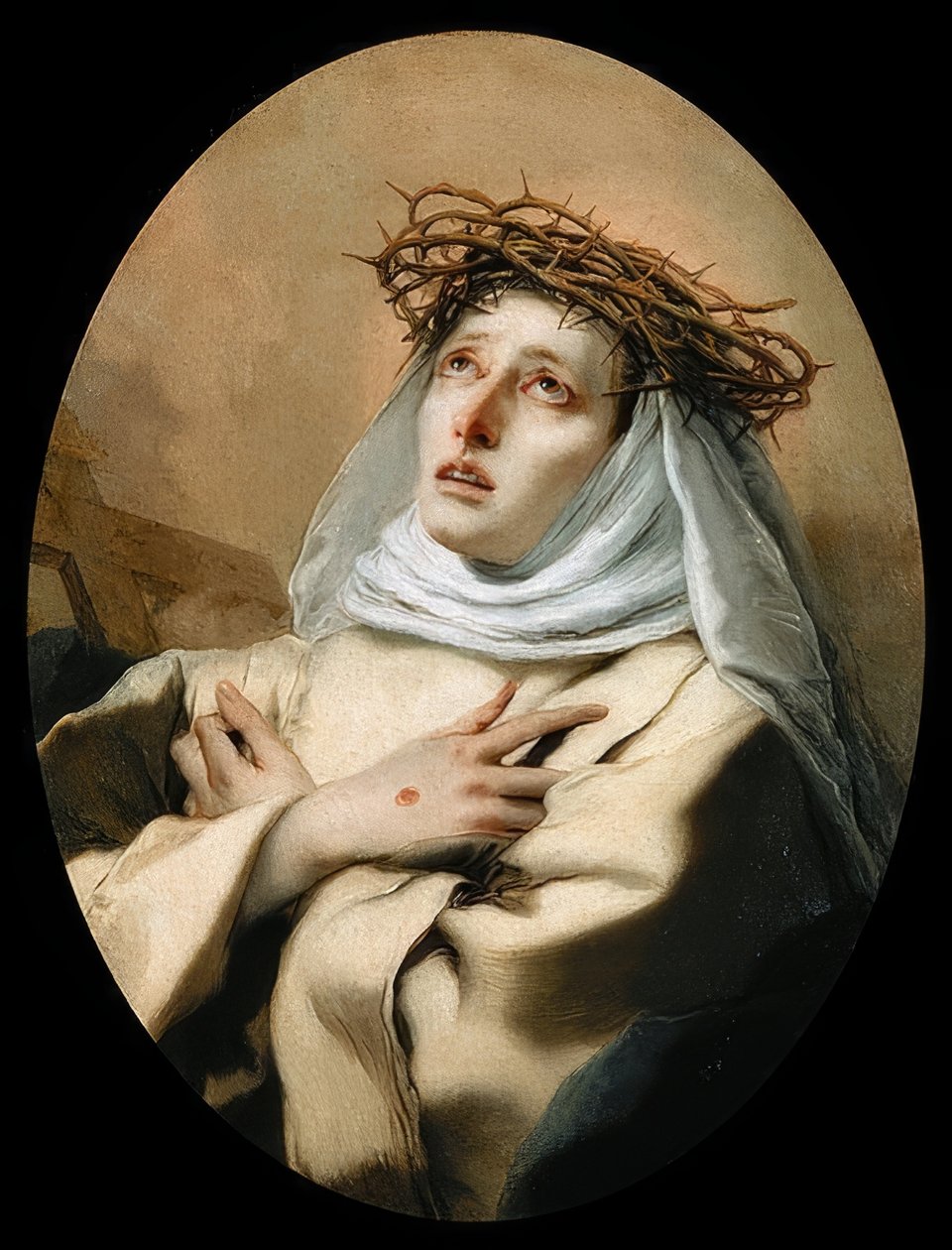 Den hellige Katarina av Siena. 1746 (?) av Giovanni Battista Tiepolo