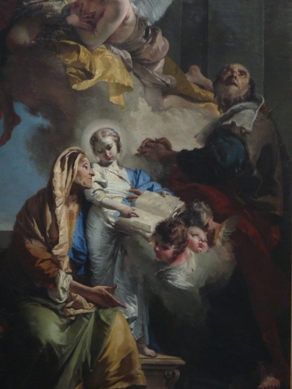 Utdannelse av jomfruen av Giovanni Battista Tiepolo