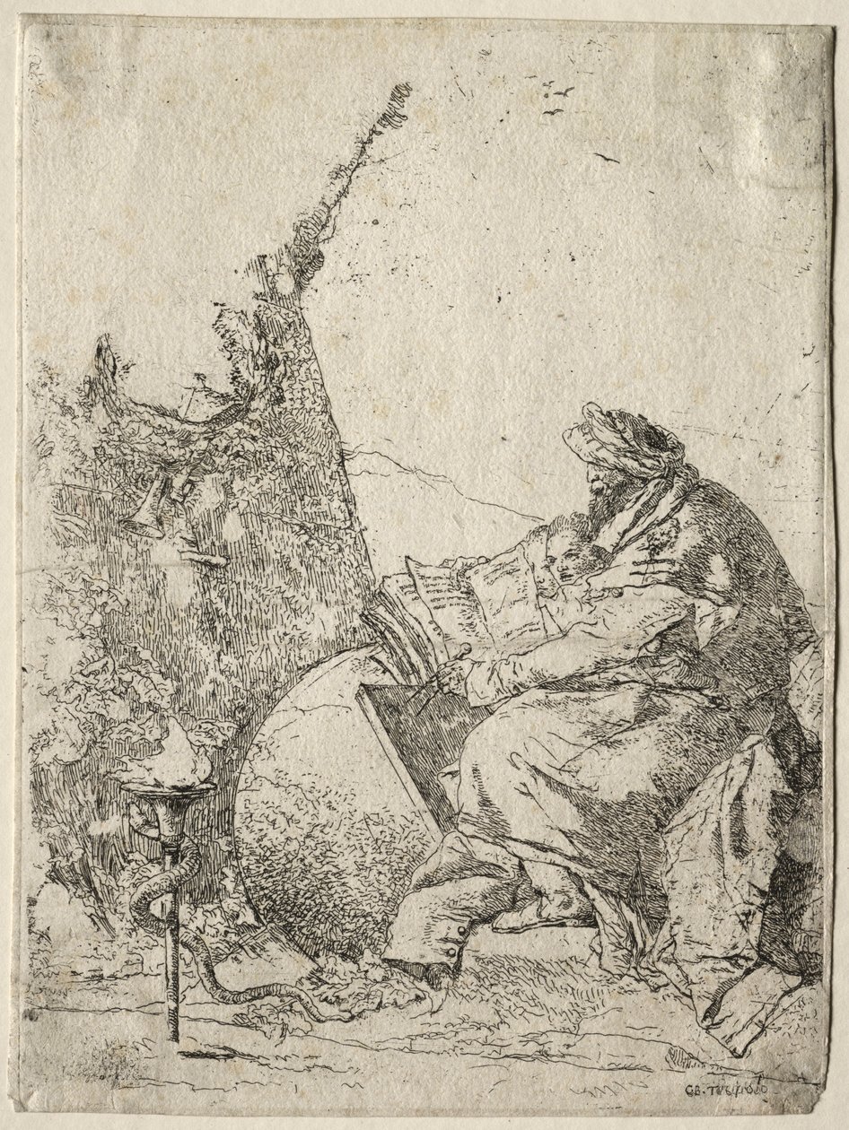 Fantasier: Filosofen. av Giovanni Battista Tiepolo