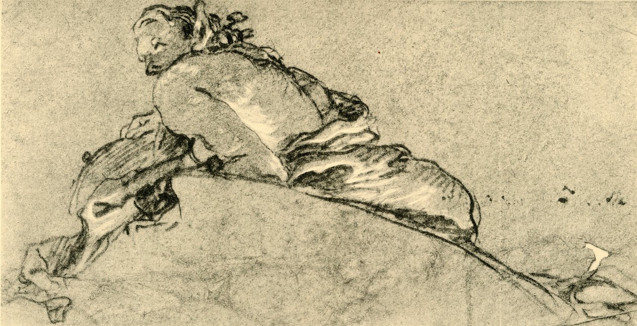 Kvinnelig faun, c1761, 1928 av Giovanni Battista Tiepolo