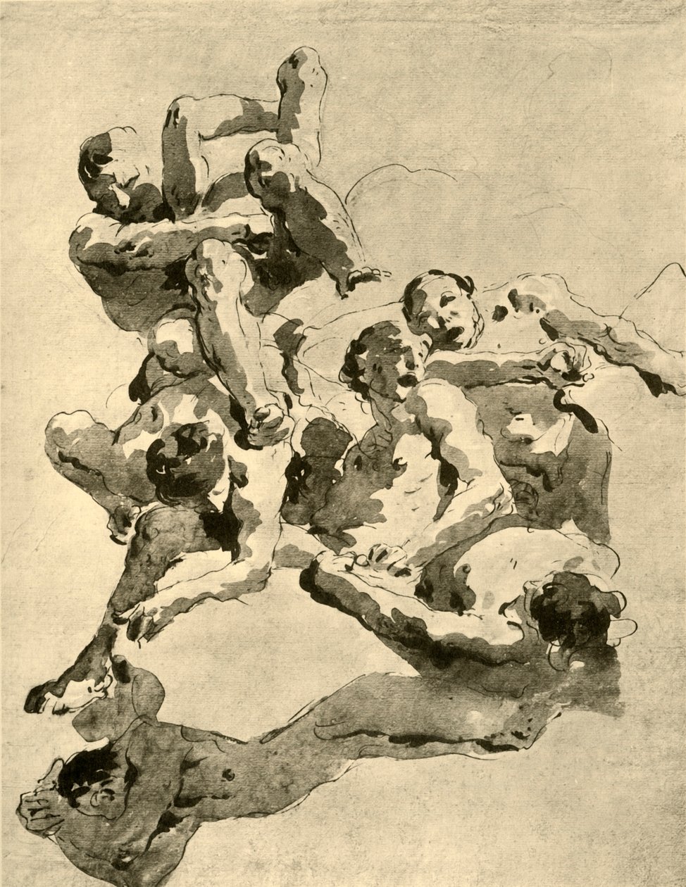 Kjempekamper, midten av 1700-tallet, 1928 av Giovanni Battista Tiepolo