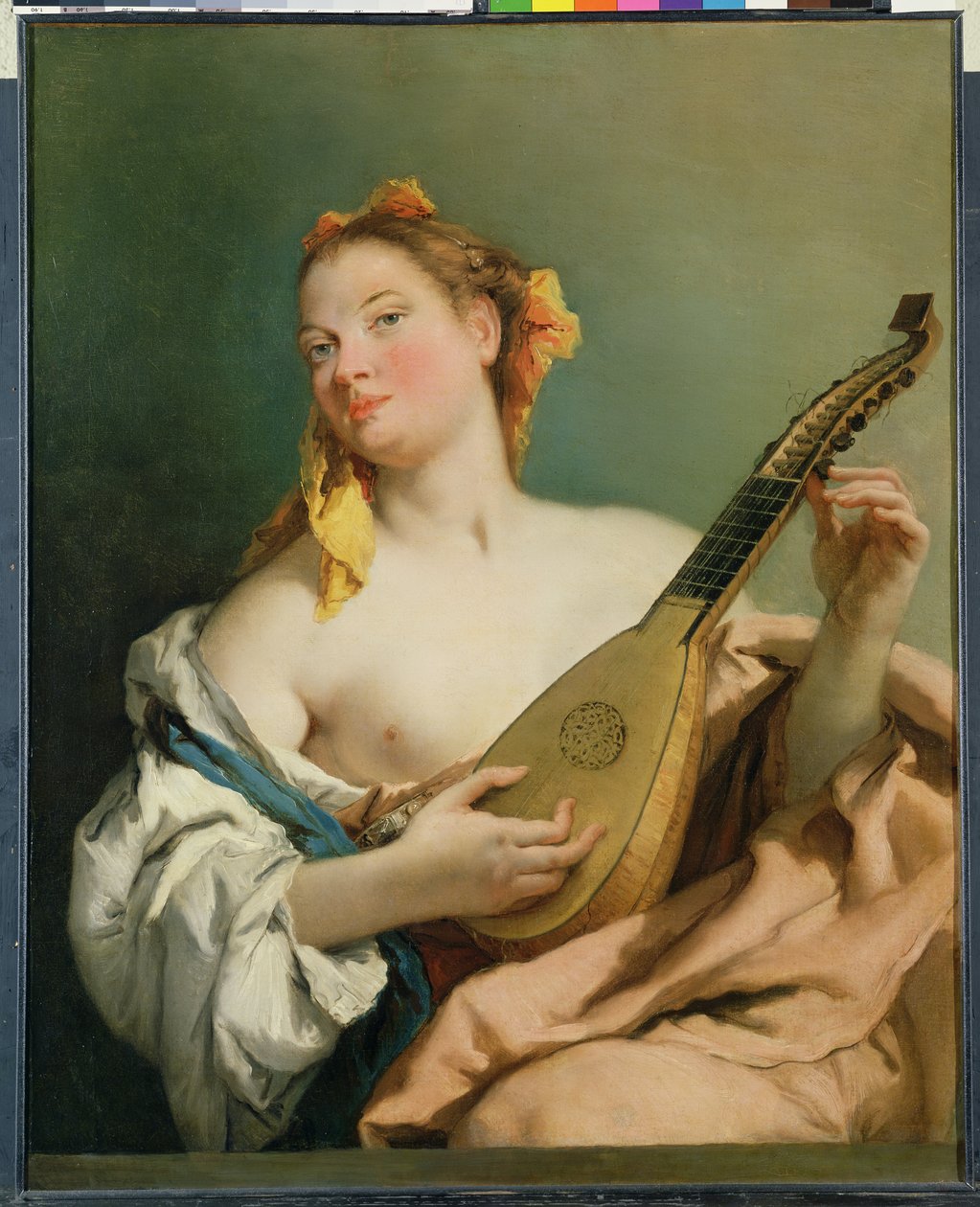 Pike med mandolin, 1755-60 av Giovanni Battista Tiepolo