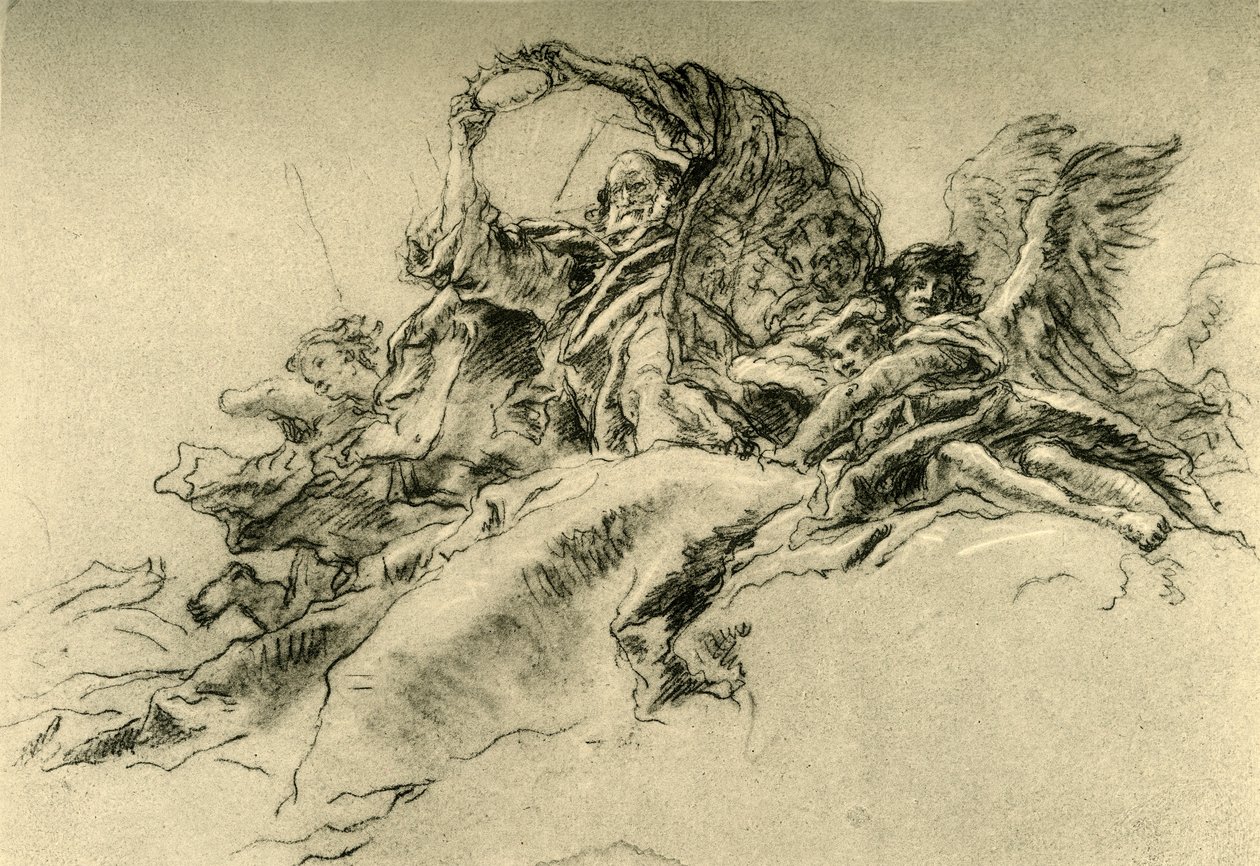 Gud Faderen og englene, c1754, 1928 av Giovanni Battista Tiepolo