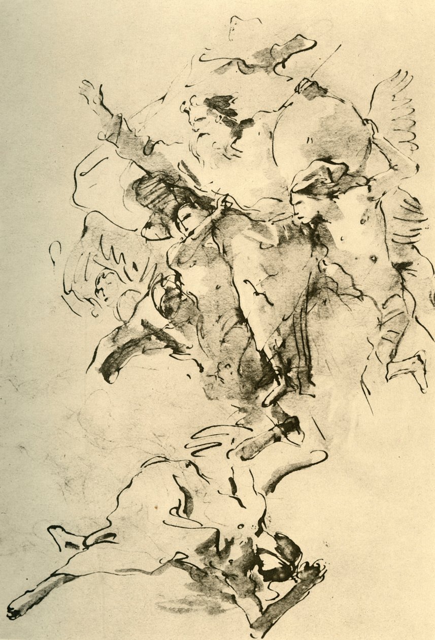 Gud Faderen omgitt av engler, 1758-1759, 1928 av Giovanni Battista Tiepolo