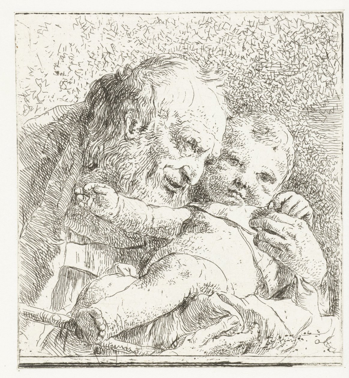 Saint Joseph med Kristusbarn i våpen av Giovanni Battista Tiepolo