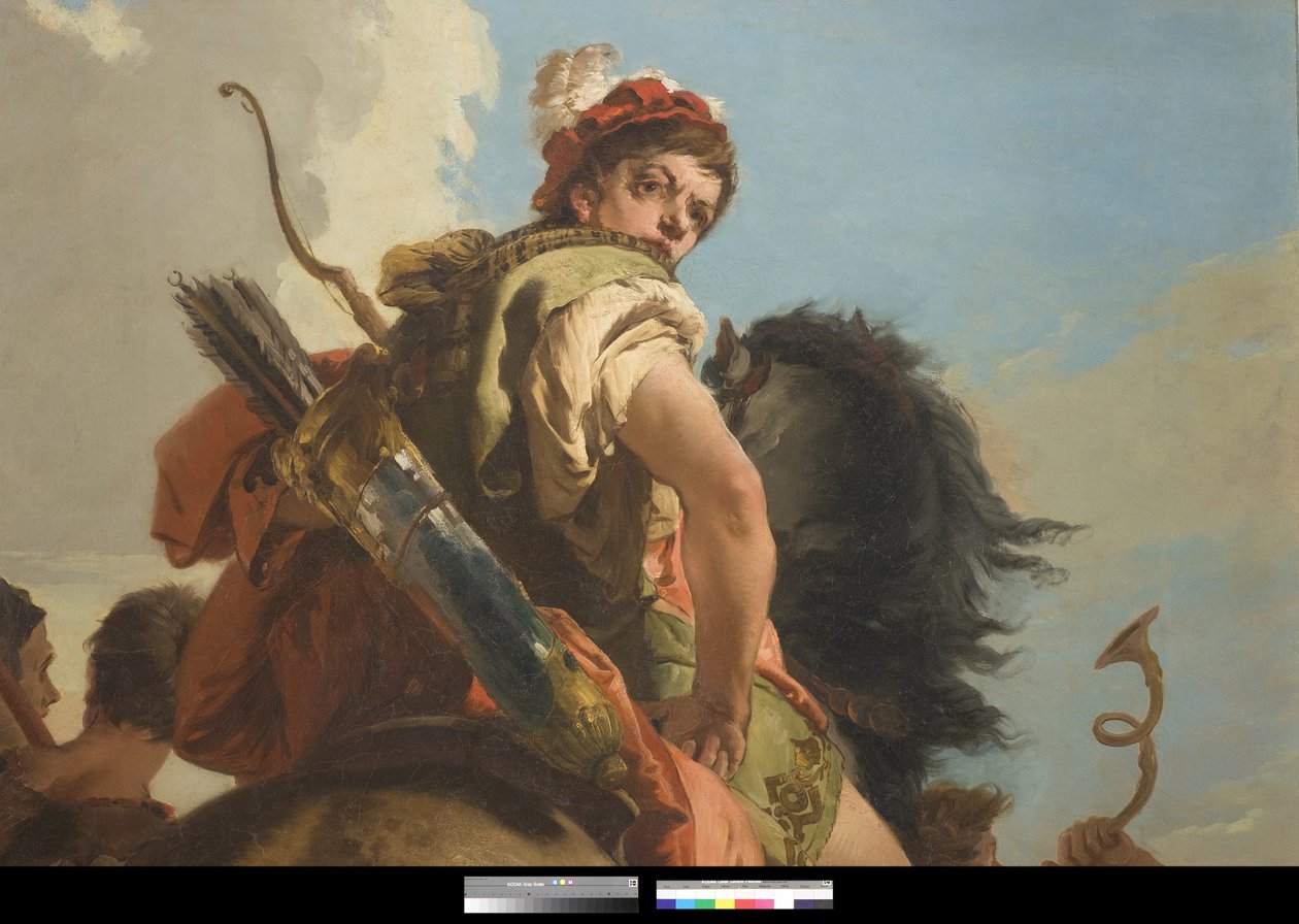 Jeger til hest, 1718-30 av Giovanni Battista Tiepolo