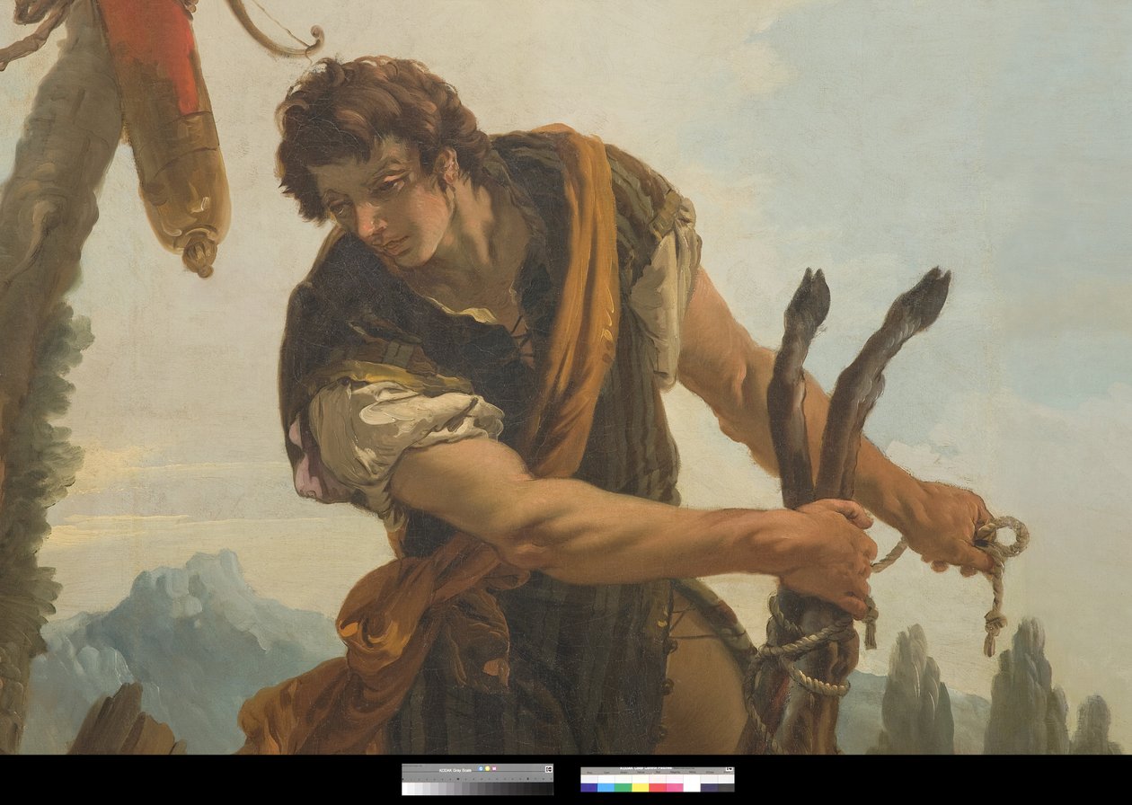 Jeger med hjort, 1718 av Giovanni Battista Tiepolo