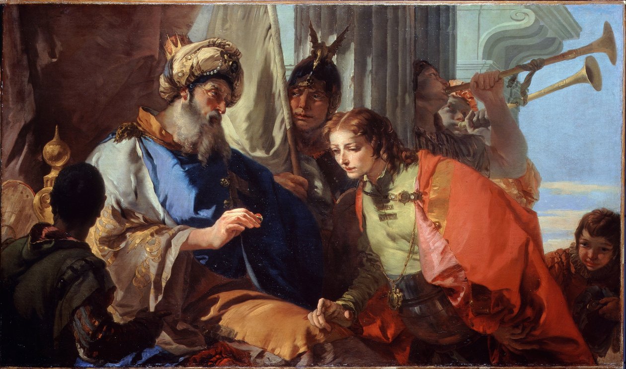 Josef mottar Faraos ring av Giovanni Battista Tiepolo