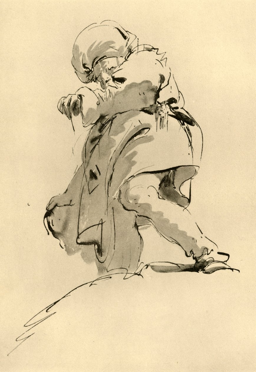 Mann med turban, midten av 1700-tallet, 1928 av Giovanni Battista Tiepolo
