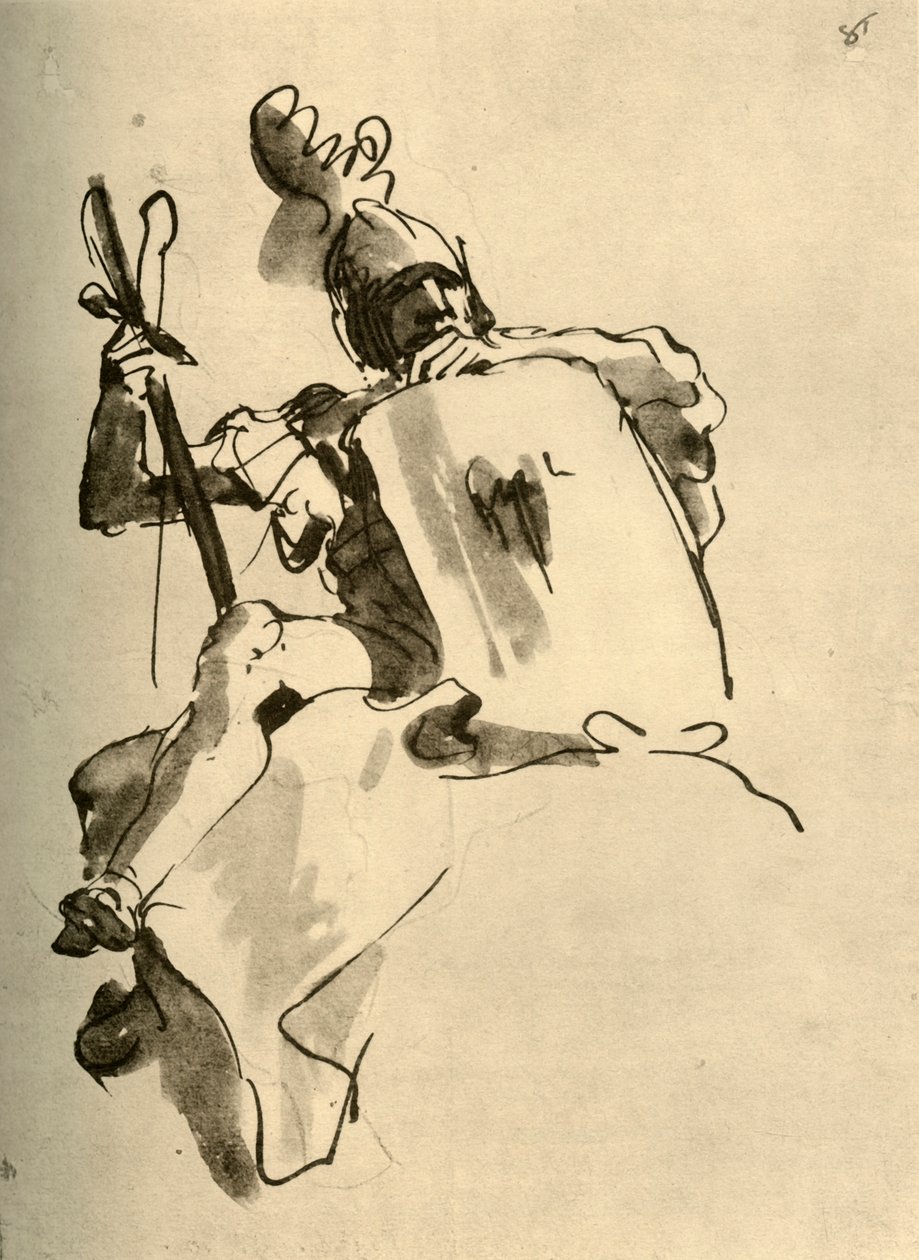Mars, 1757, 1928 av Giovanni Battista Tiepolo