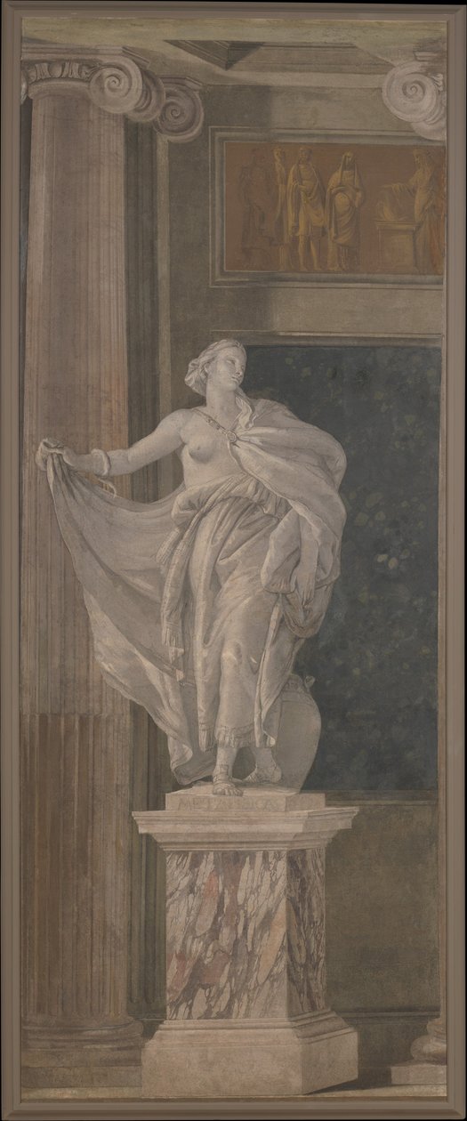 Metafysikk, 1760 (freskomaleri overført til lerret) av Giovanni Battista Tiepolo