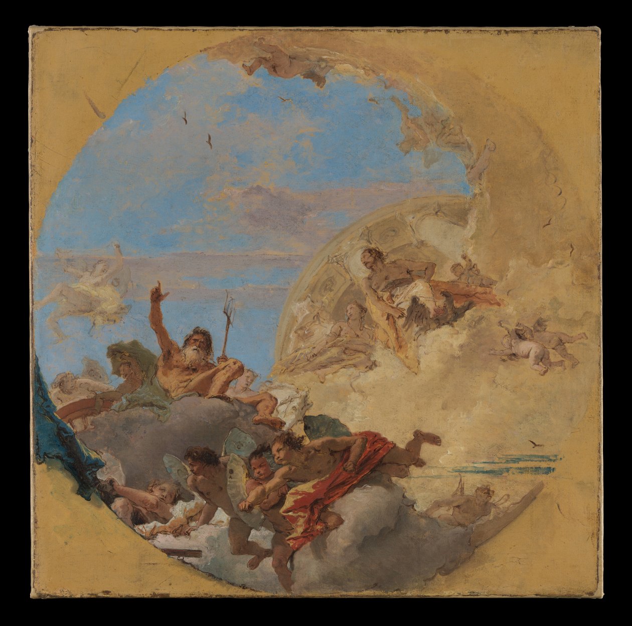 Neptun og vindene av Giovanni Battista Tiepolo