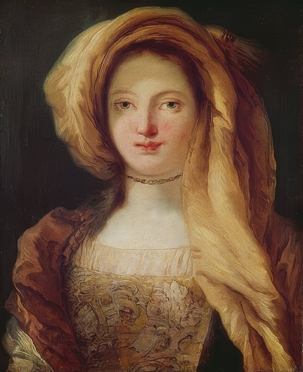 Portrett av hans kone av Giovanni Battista Tiepolo