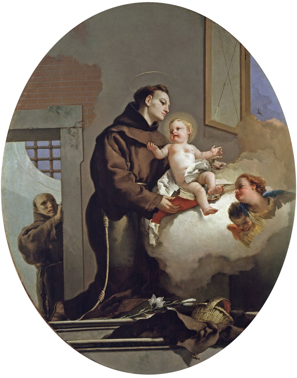 Den hellige Antonius av Padua med Jesusbarnet, 1767-69 av Giovanni Battista Tiepolo