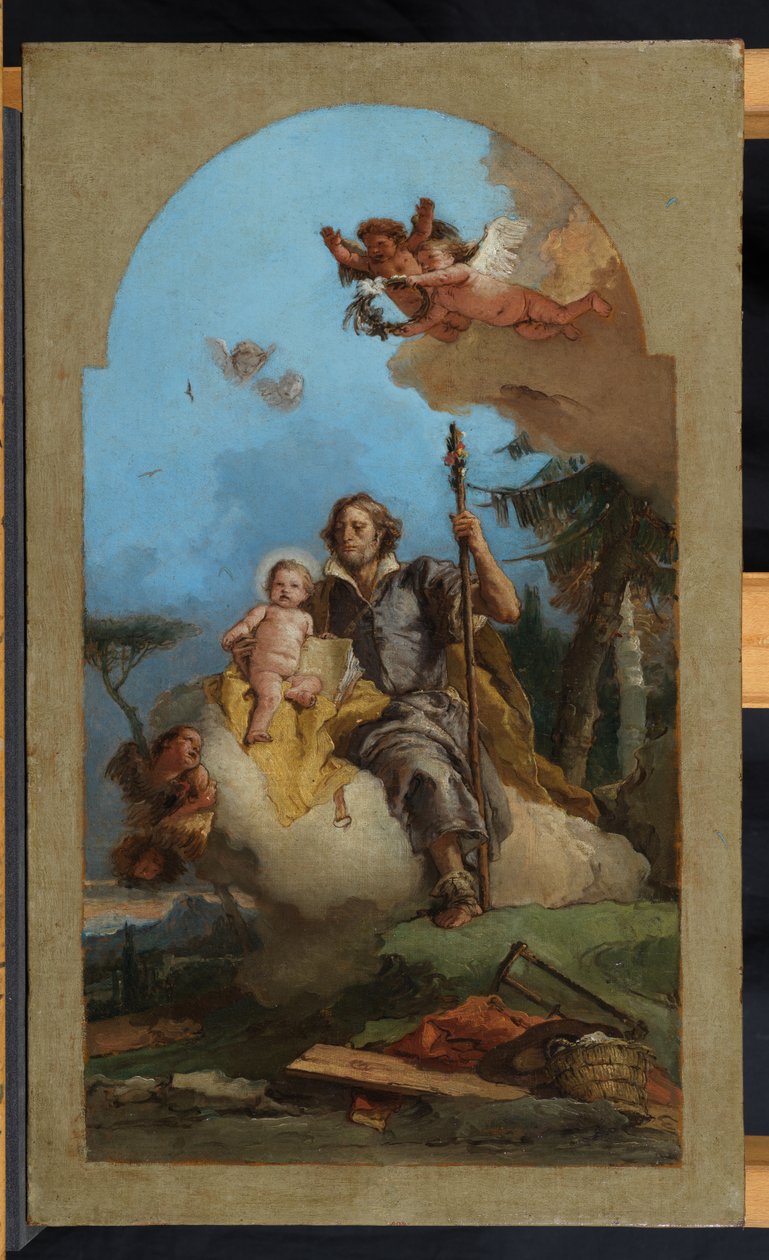 Saint Joseph med Kristusbarnet, 1767 av Giovanni Battista Tiepolo