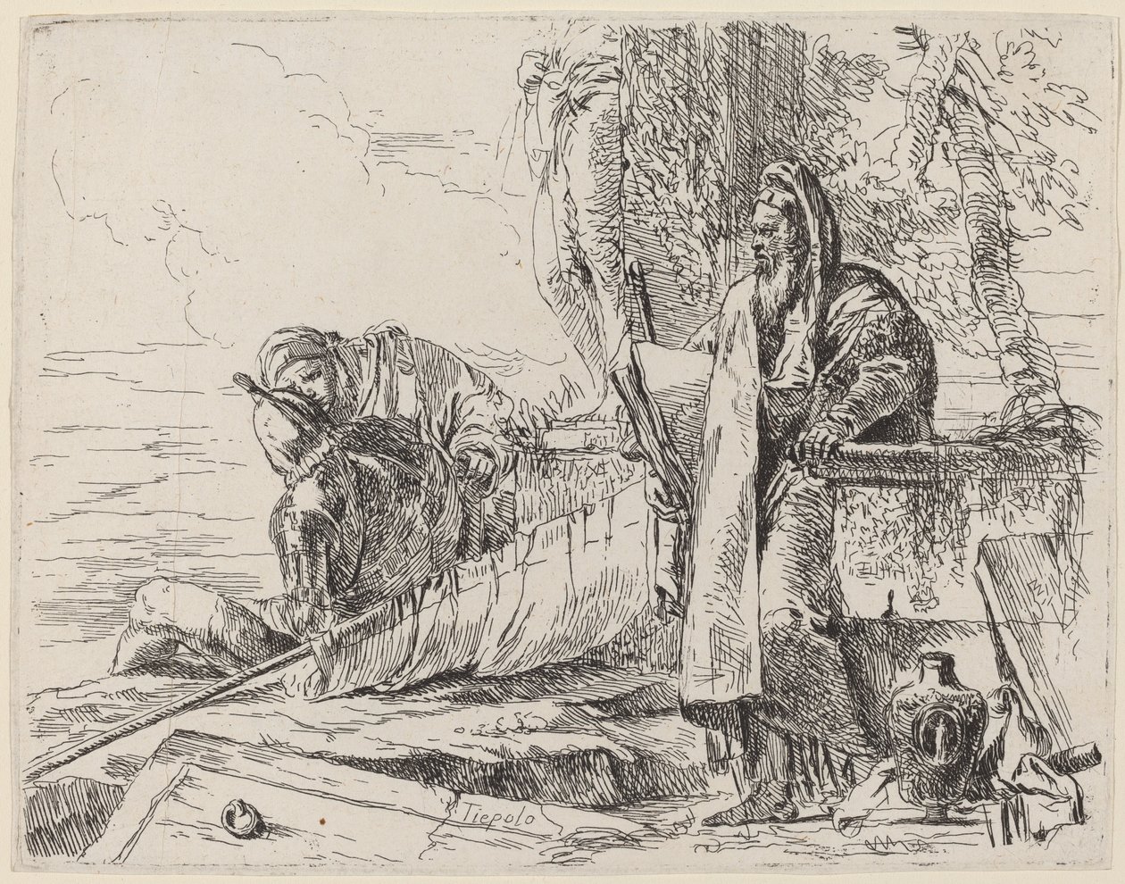 Stående filosof og to andre skikkelser av Giovanni Battista Tiepolo
