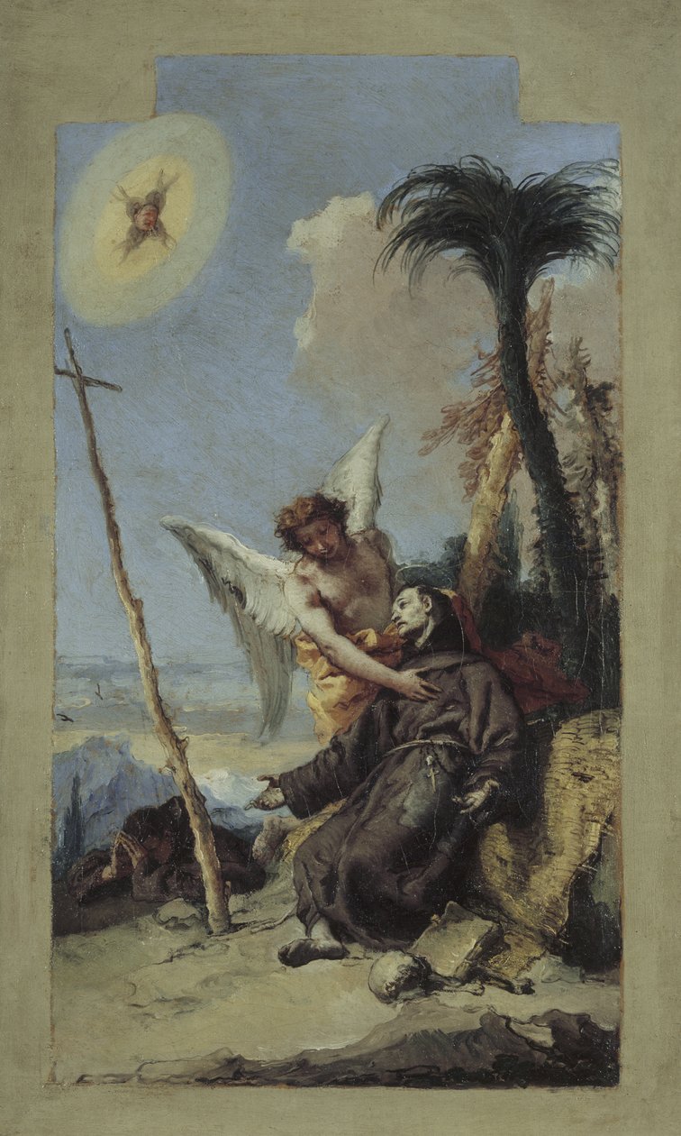 Stigmatisering av Saint Francis, 1767 av Giovanni Battista Tiepolo