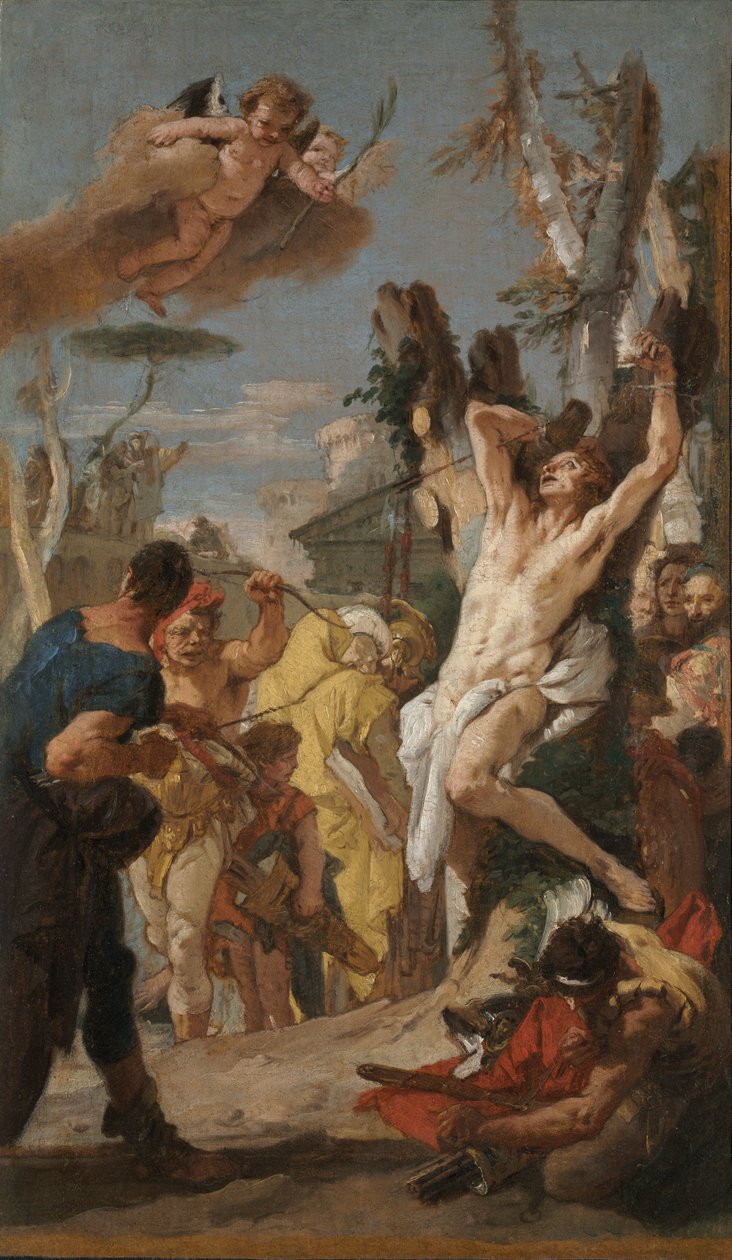 Studie for The Martyrdom of Saint Sebastian..., 1739. av Giovanni Battista Tiepolo