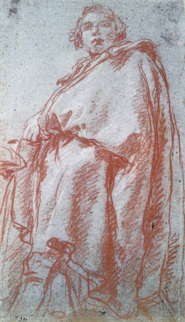 Studie av en mann, 1700-tallet. av Giovanni Battista Tiepolo