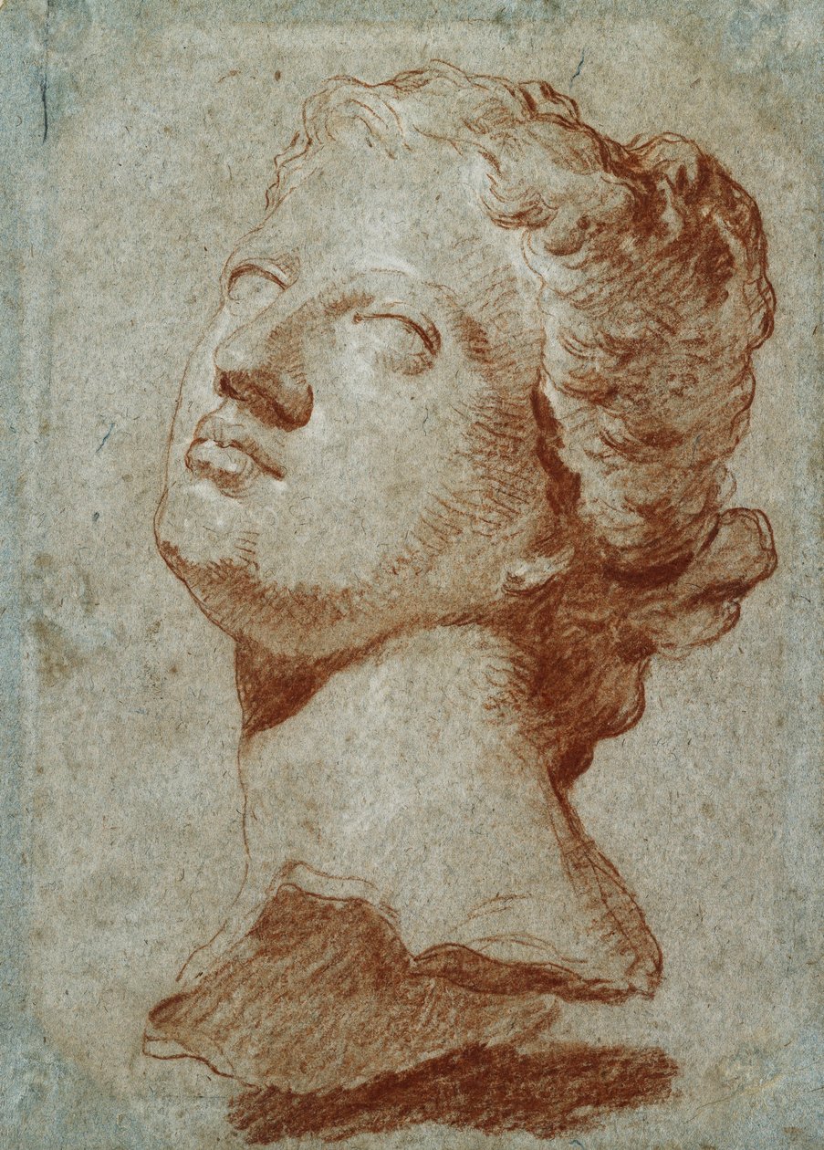 Studie av Venus-hodet, etter antikken, av Giovanni Battista Tiepolo